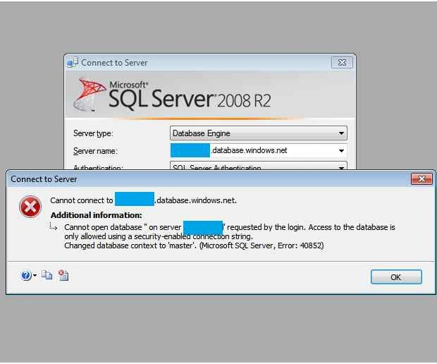 connecting to server