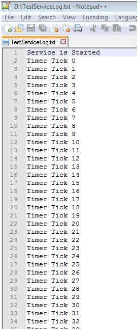 TestServiceLog