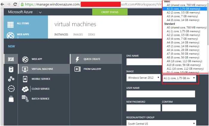 VM configuration
