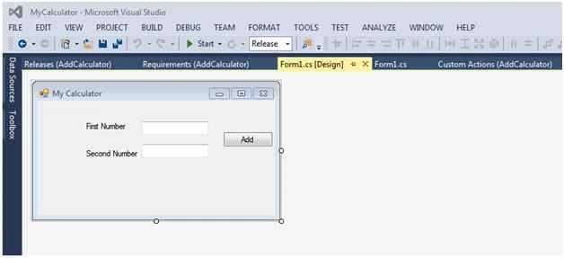 Create a simple add calculator