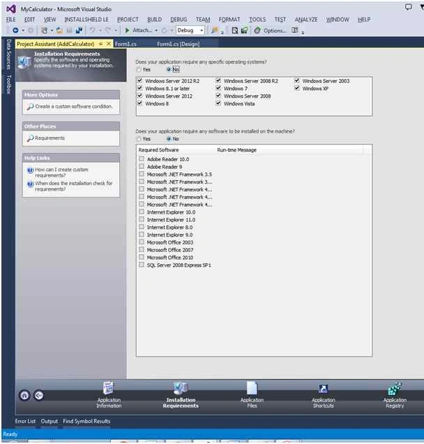 Installation Requirement