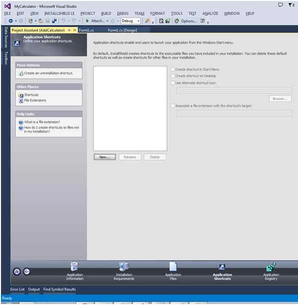 New for new setup installation process