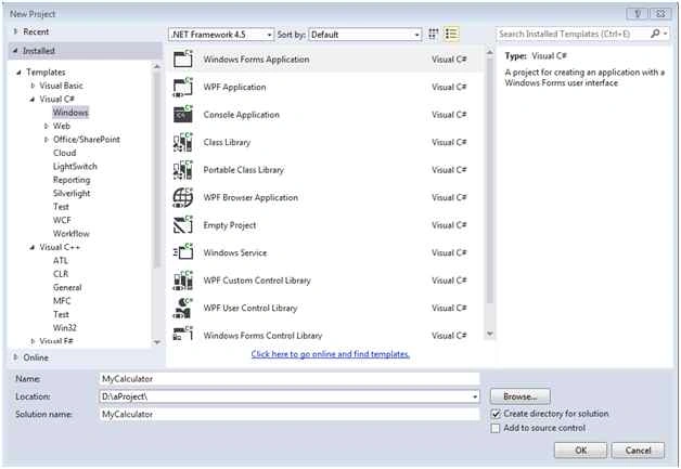 Windows Forms Application