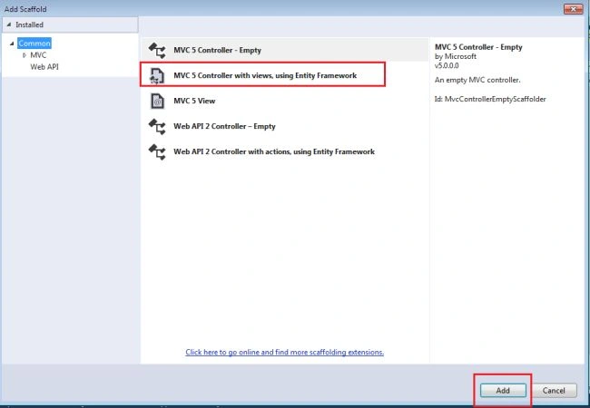 MVC5 Controller