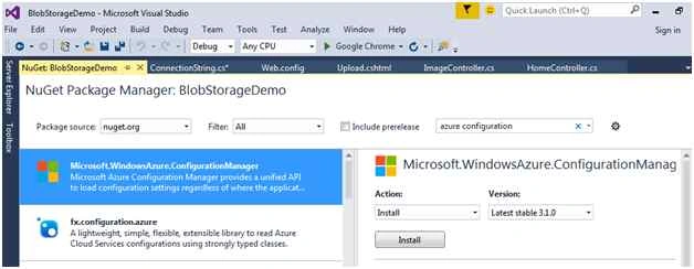 Azure Configuration