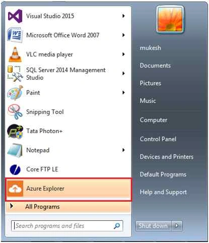 Azure Explorer