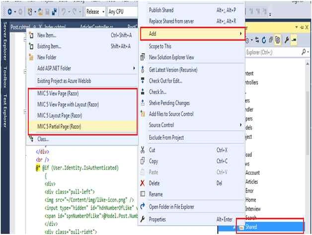 create different type of view
