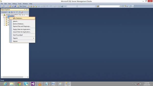 Select New DataBase