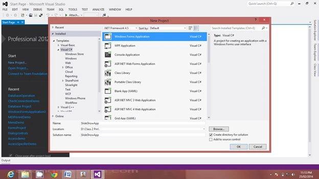 Windows Forms Application