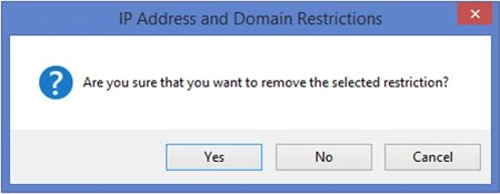remove selected registration