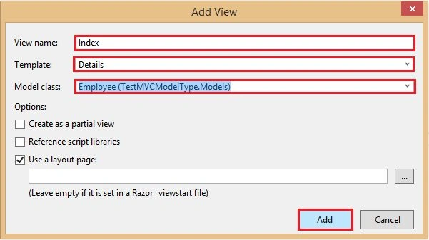 manually so add view