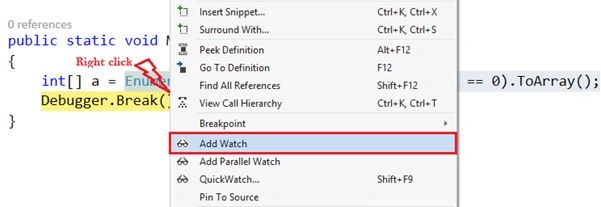 add a watch