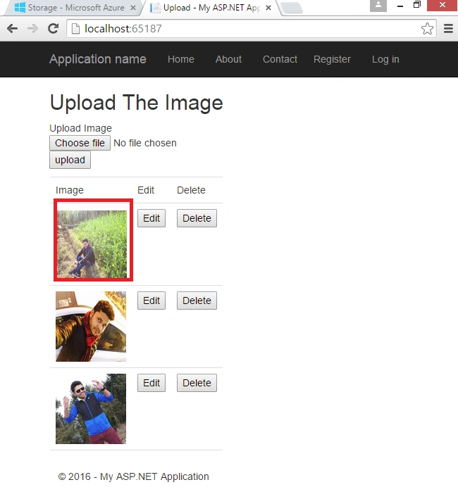 upload