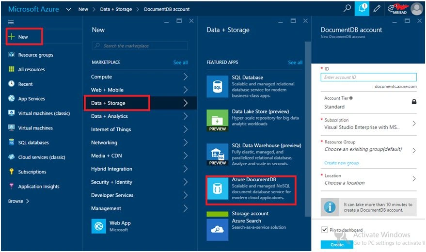 Azure DocumentDB