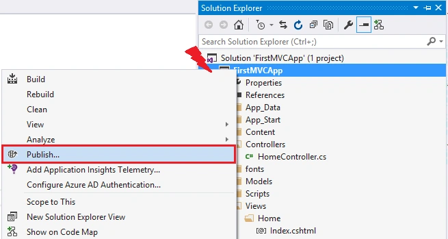 Publish option