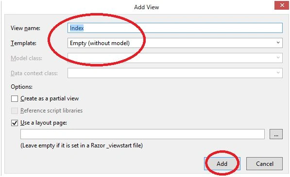 View name by default