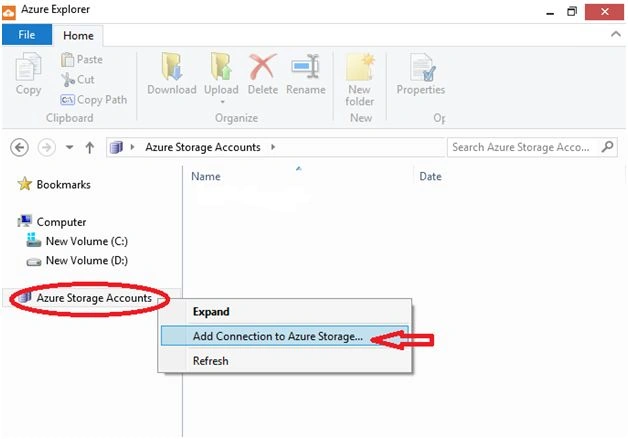Add connection to Azure Storage