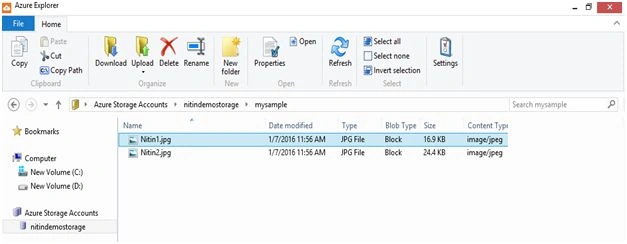 Select image