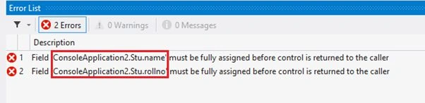 console error