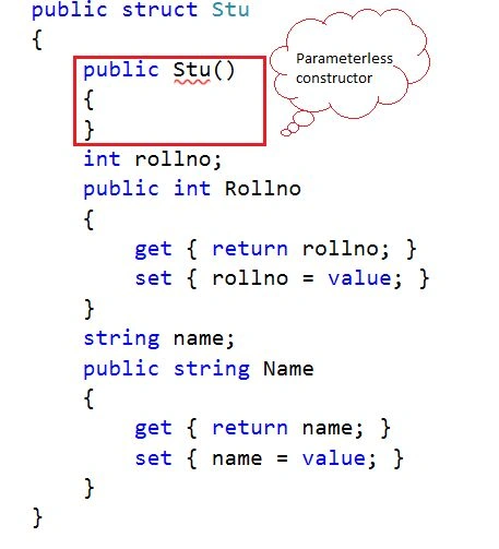 parameterless constructor