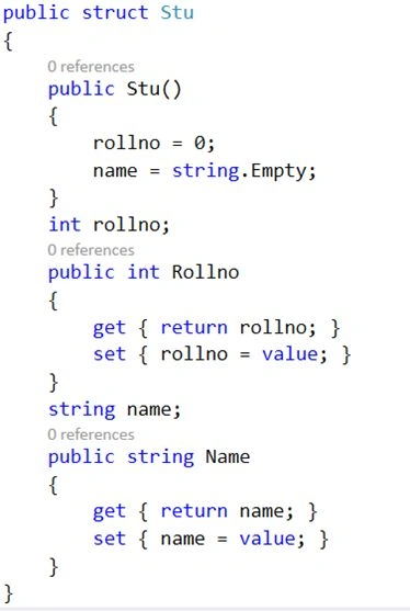 Struct class