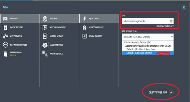 Create WEB APP