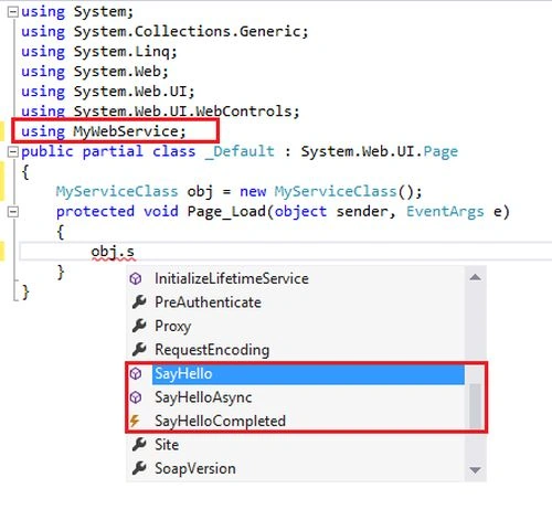 WebService Class
