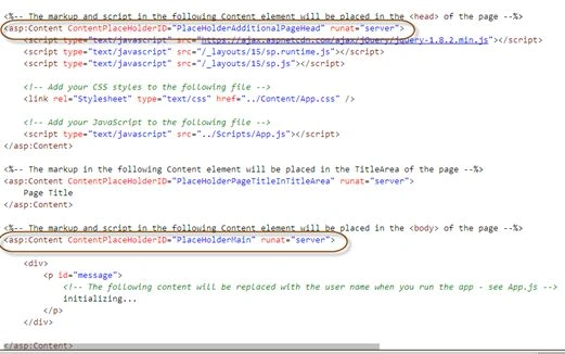 content placeholder