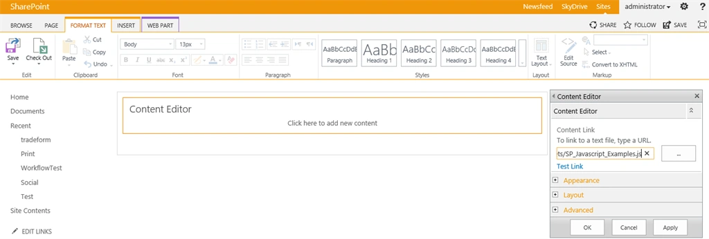 webpart