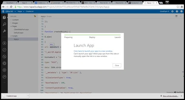 Launch App