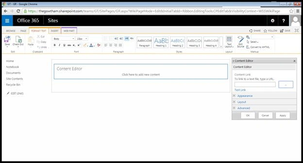 Edit the web part