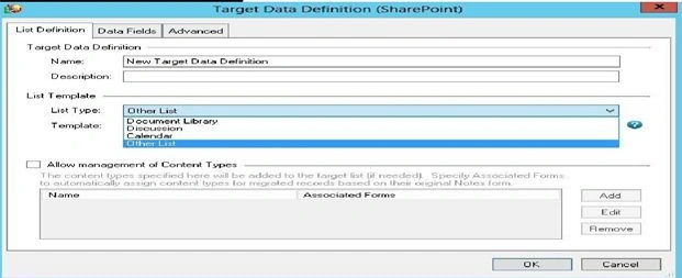 change list type