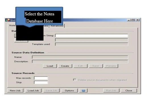 select notes database here