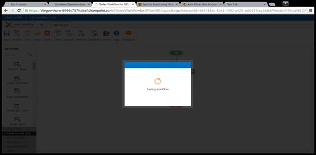 saving workflow