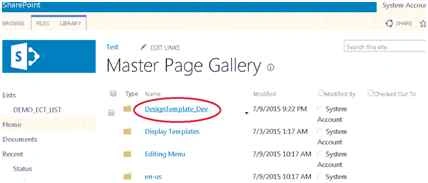 master page