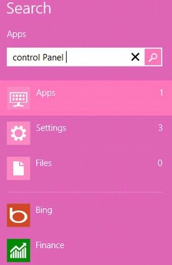 Control panel