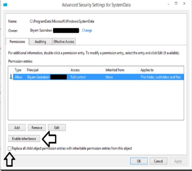 Change Permissions