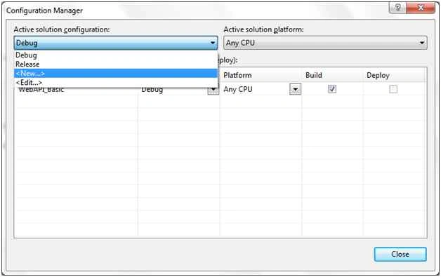 Active solution configuration