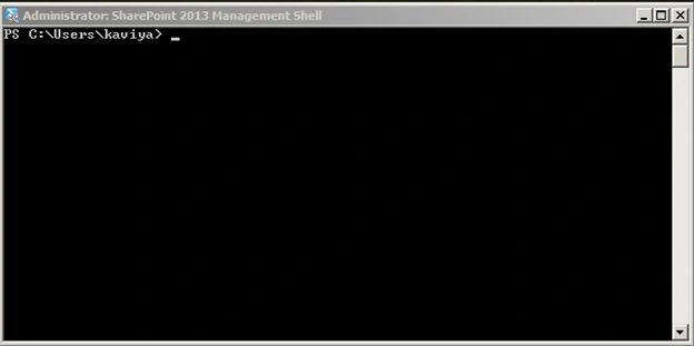 SharePoint 2013 Management shell