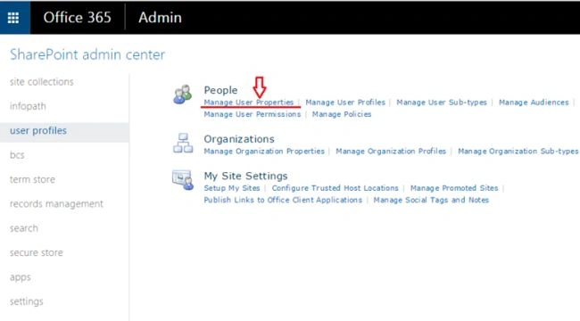 manage User Properties