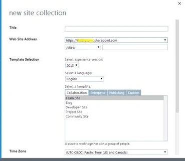 Site collection