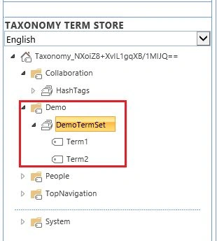 demo term set