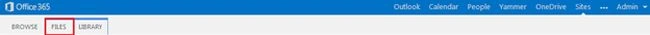 File option in SharePoint