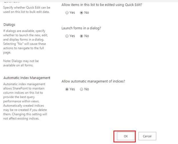 Click Ok