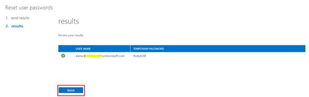 Result page