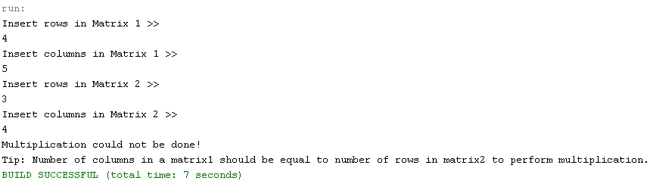 Matrix Multiplication in Java