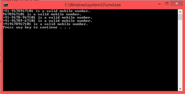 get output