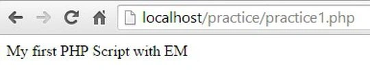 PHP Script with EM