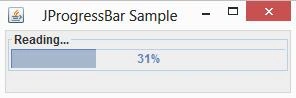 Sample of JProgressBar