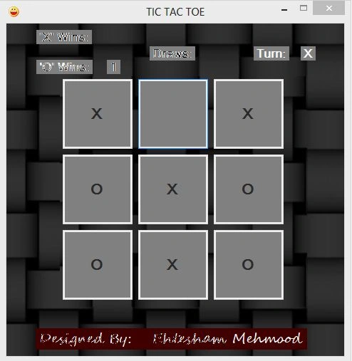 Tic Tac Toe game